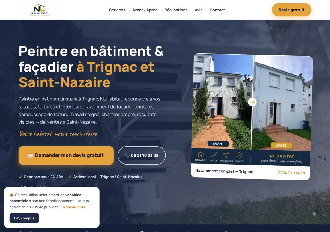 Site de NL Habitat, rénovation
